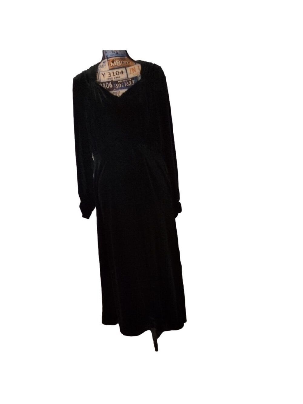 Olaesa Emerald Green Velour Long Sleeve Maxi Dress Size XXL